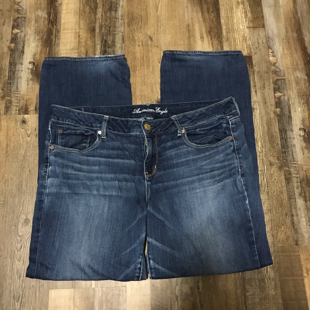 American Eagle Plus 18 Straight Stretch Jeans